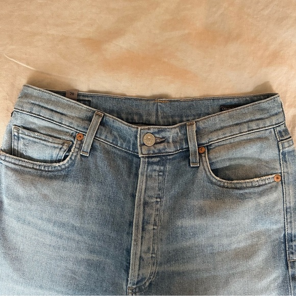 Citizens of Humanity Olivia Crop high rise slim jeans in light blue in size 28. - Picture 4 of 7
